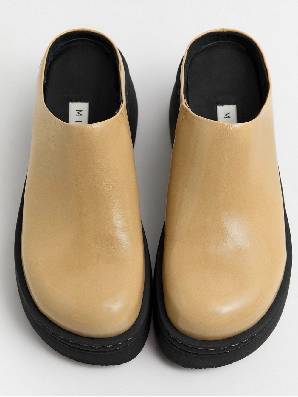 Miista Kristi Mules - Toffee Crinkle Leather SZ38 EU